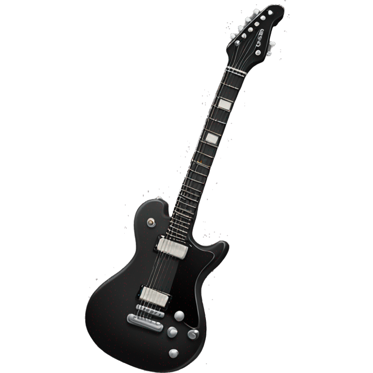 Black electric guitar emoji