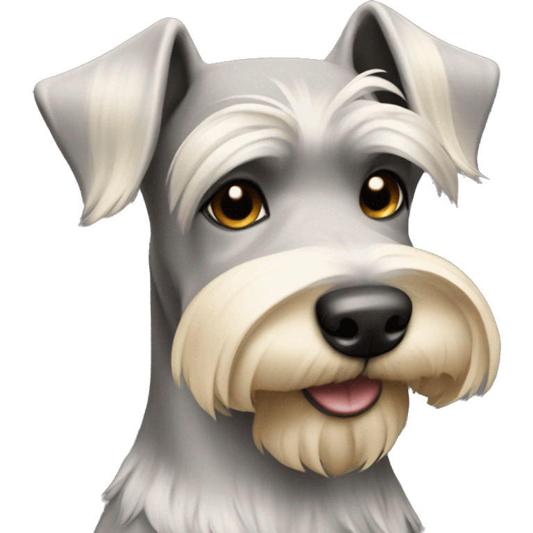 Blonde back of a schnauzer emoji