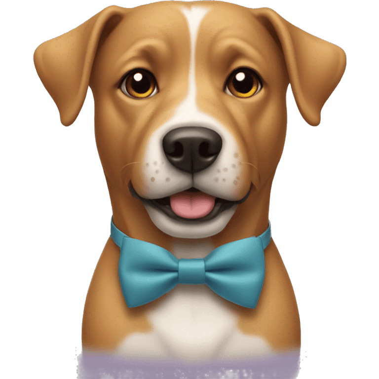 Dog with bow tie  emoji