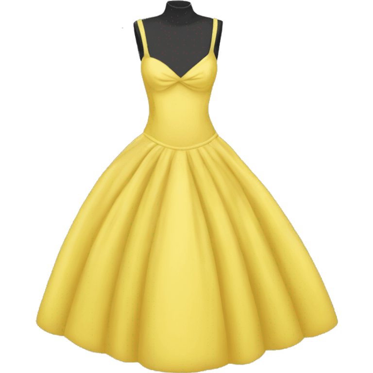 Yellow prom dress emoji