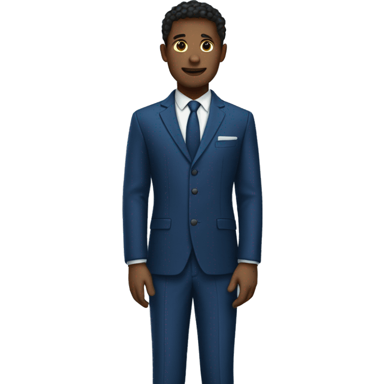 dark blue suit  emoji