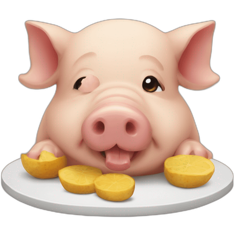 Cochon et penda emoji