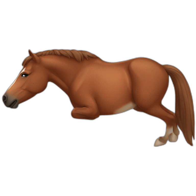 sleeping brown horse emoji