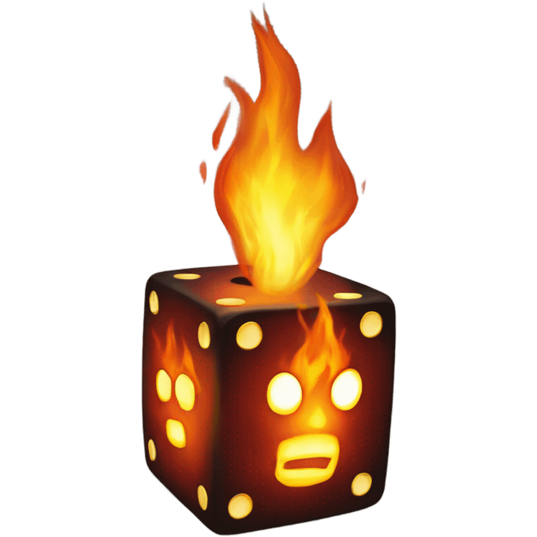 dnd dice on fire emoji