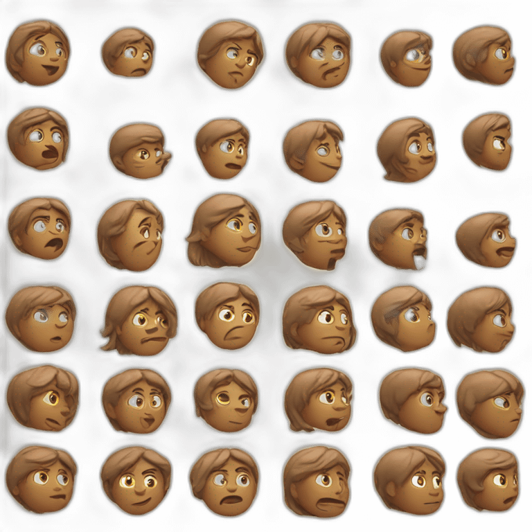 someone thinking and shows expressions of thinking emoji