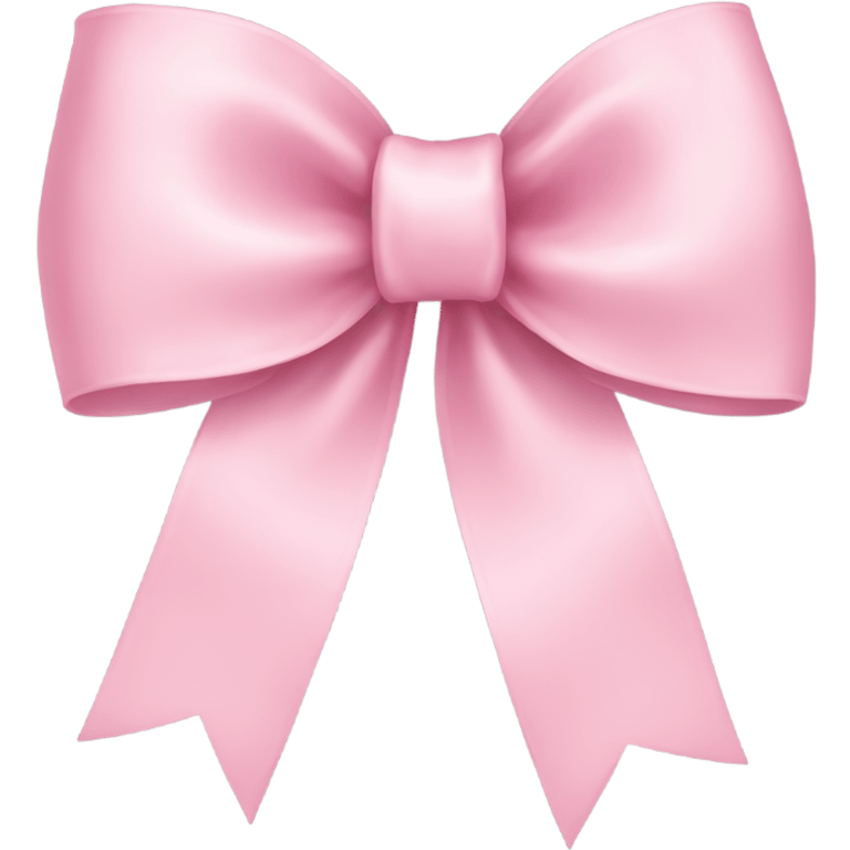 light pink ribbon bow emoji