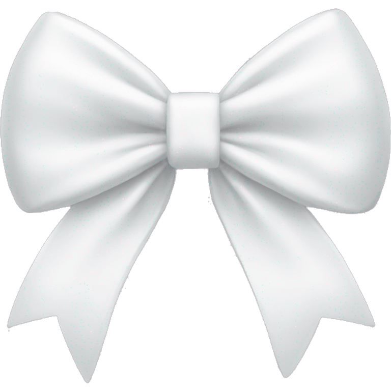 coquette white bow emoji