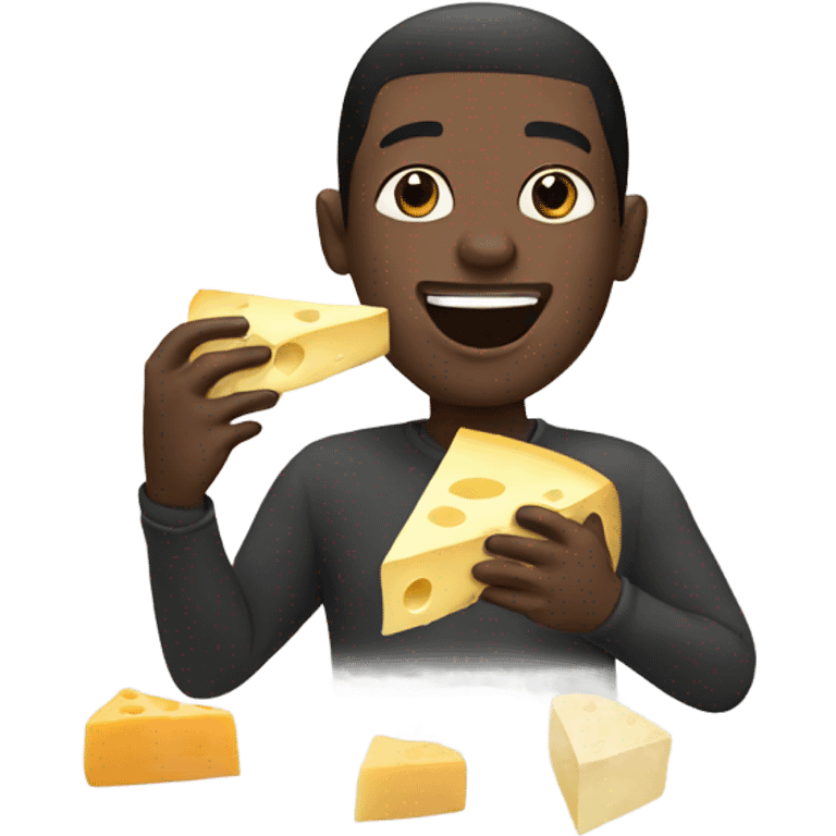  black men eating cheese emoji