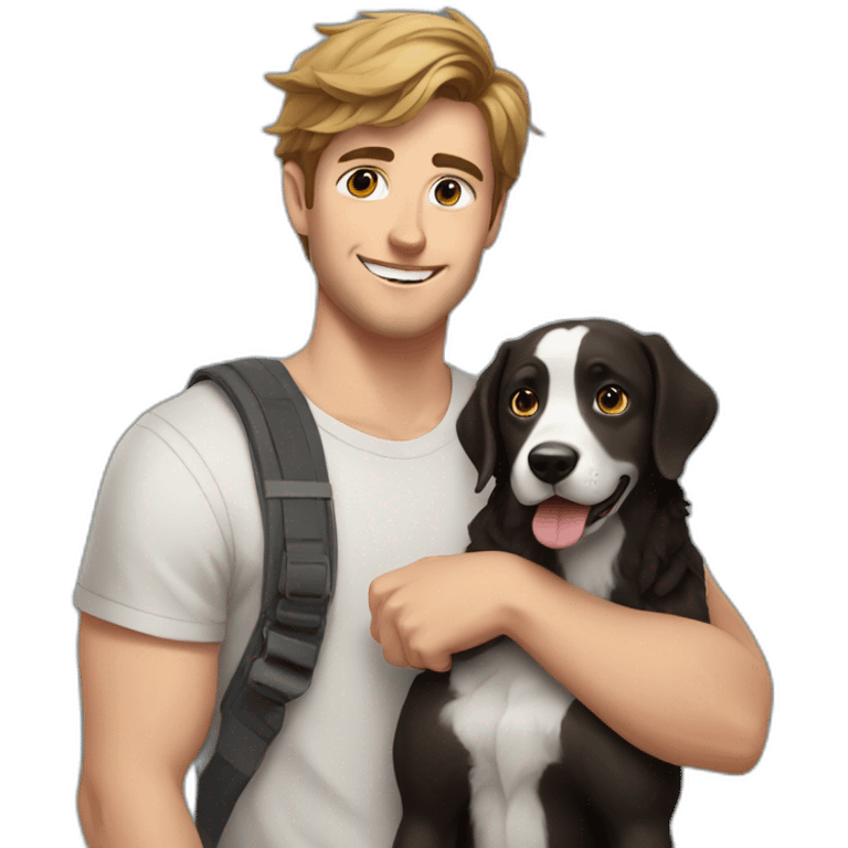 Mr. beast YouTuber with a dog emoji