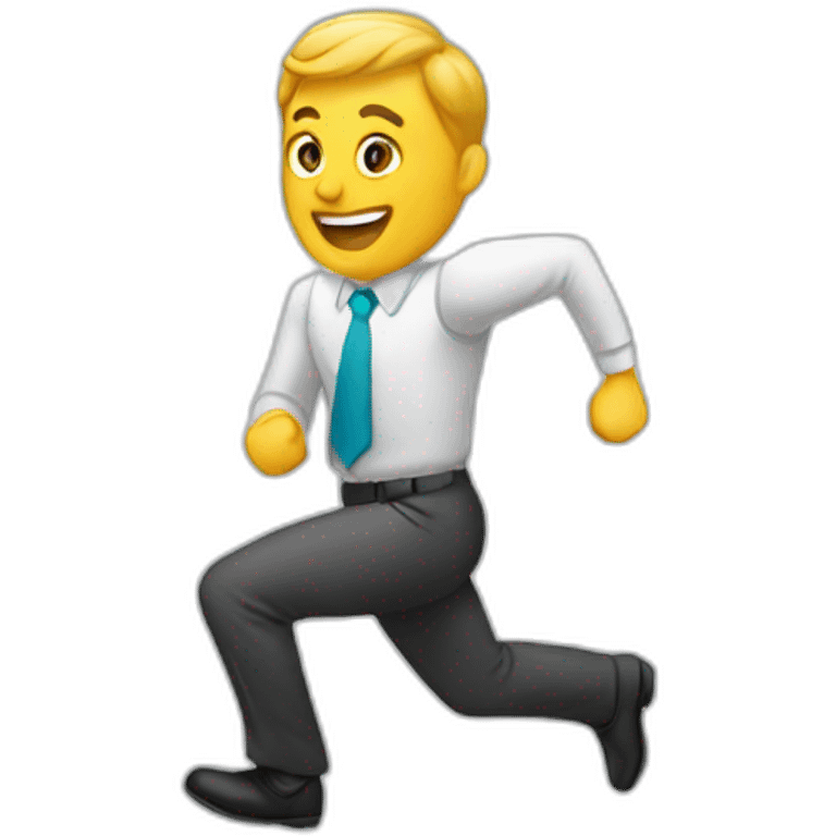 running business  emoji