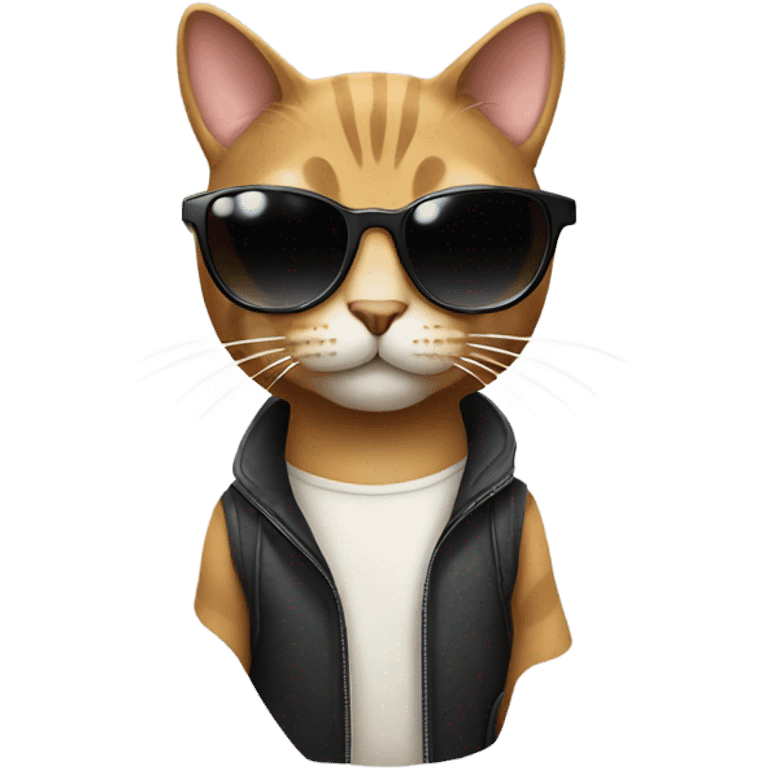 Cat with sunglasses emoji