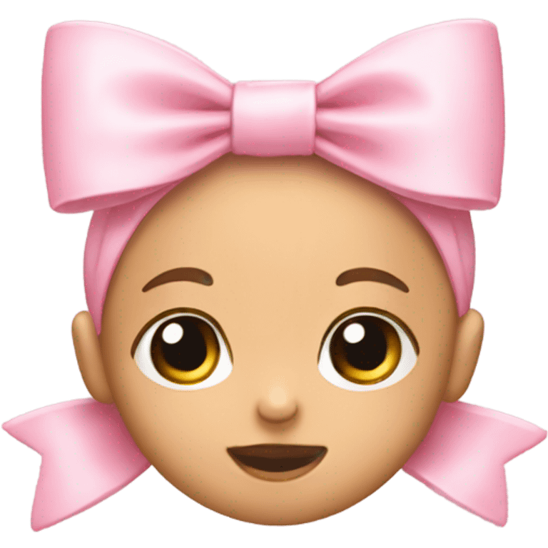 Baby pink bow  emoji