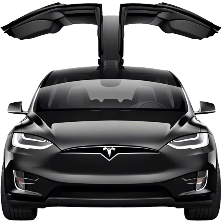 Tesla Model X - Tesla (Model Year: 2022) (Iconic colour: Black) emoji