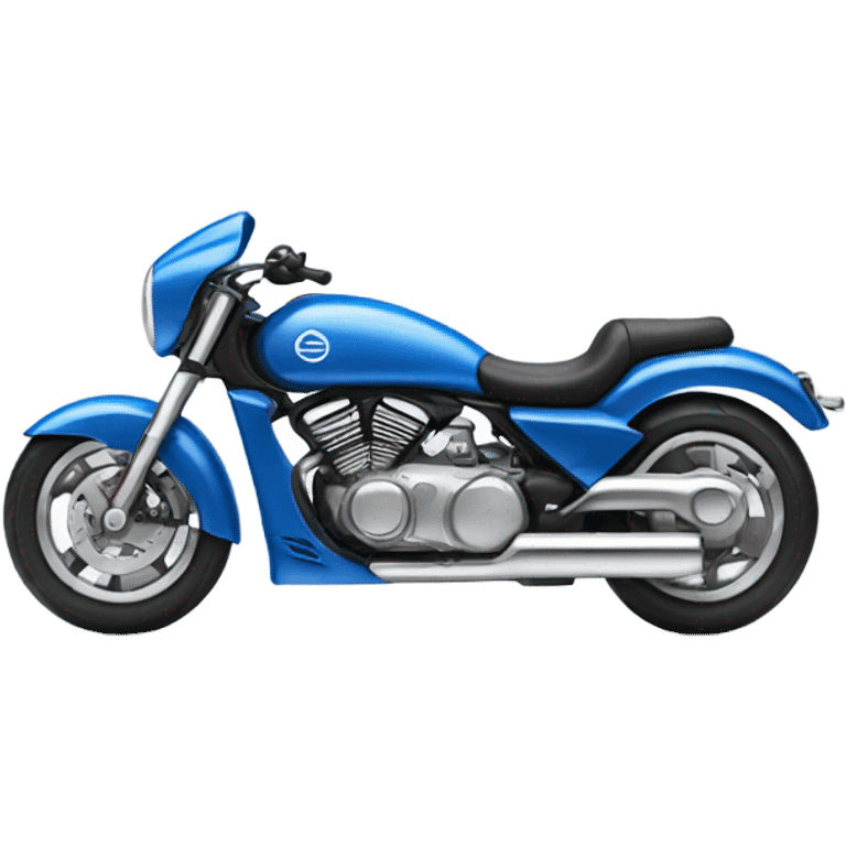 Blue motorcycle emoji