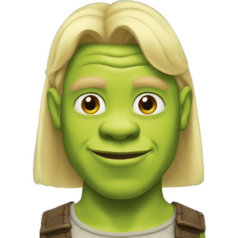 shrek with blonde hair emoji