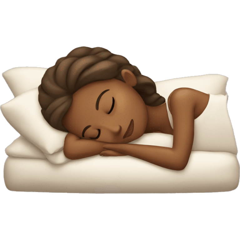 brown princess sleeping emoji