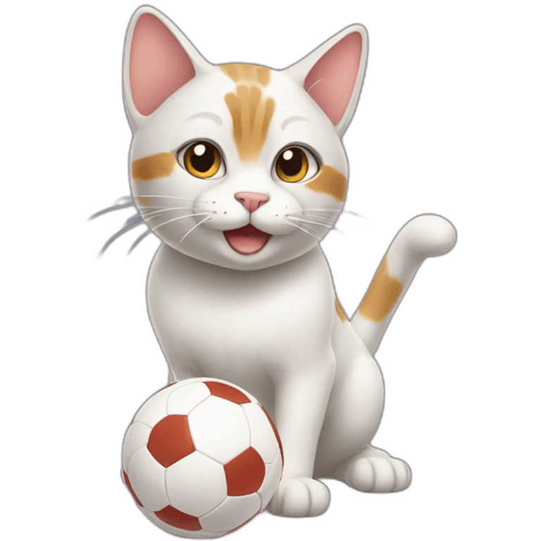 cat play with ball emoji