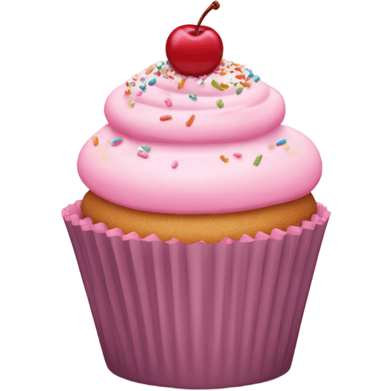 pastel pink cupcake emoji