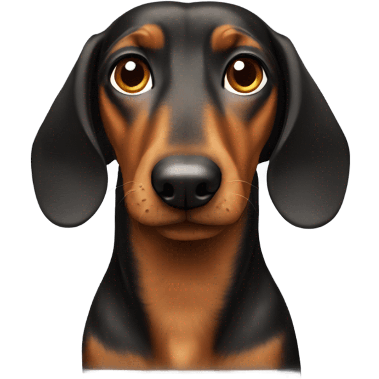 A dachshound  emoji