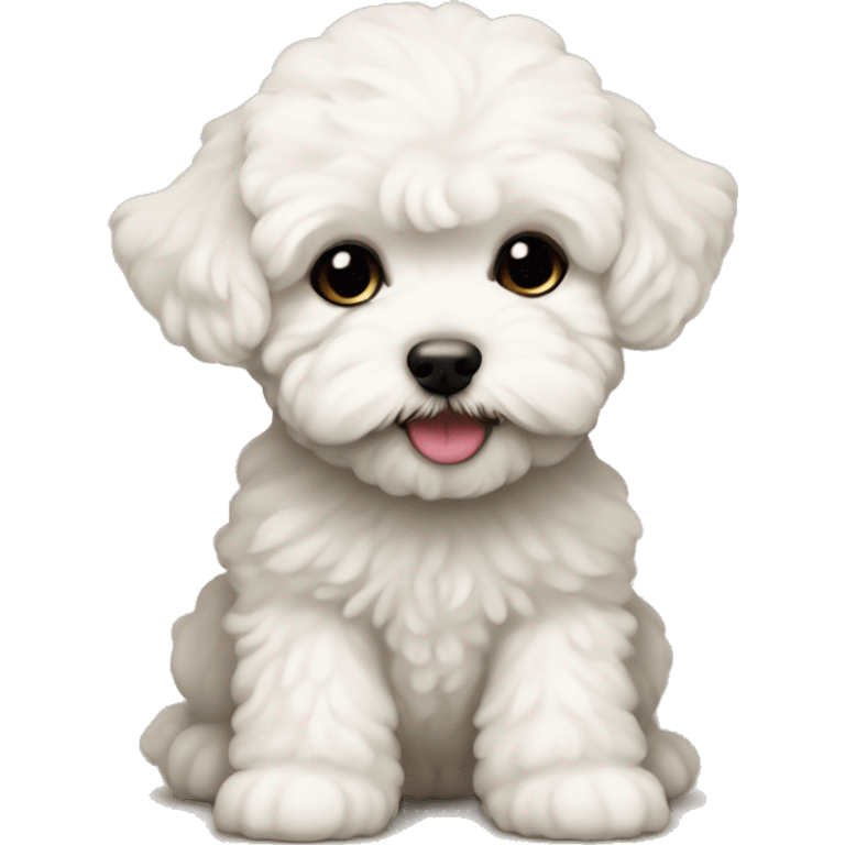 off white maltipoo puppy emoji