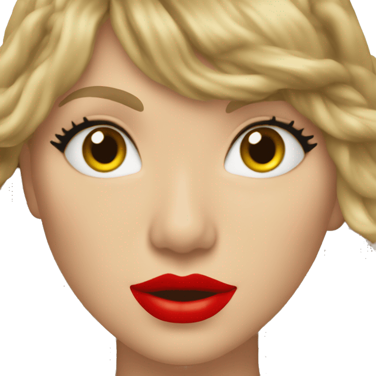 Taylor swift red emoji