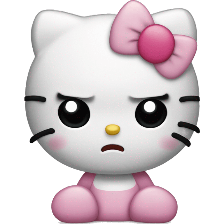 Hello kitty sad emoji