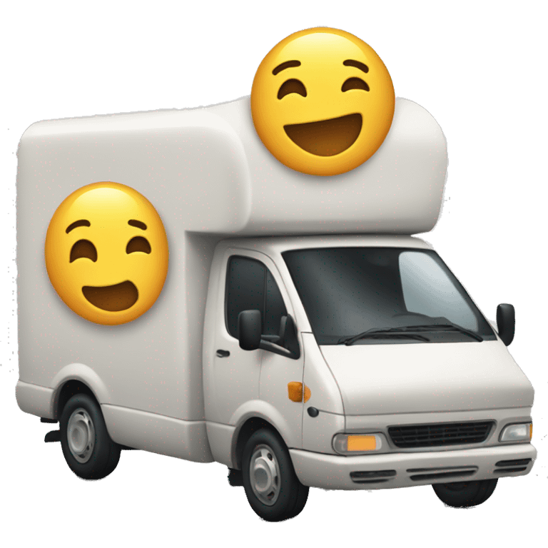 delivery van that h emoji