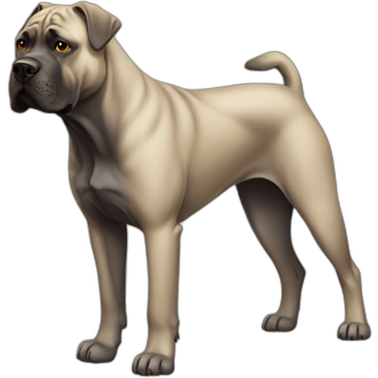 Dog Cane Corso full body emoji