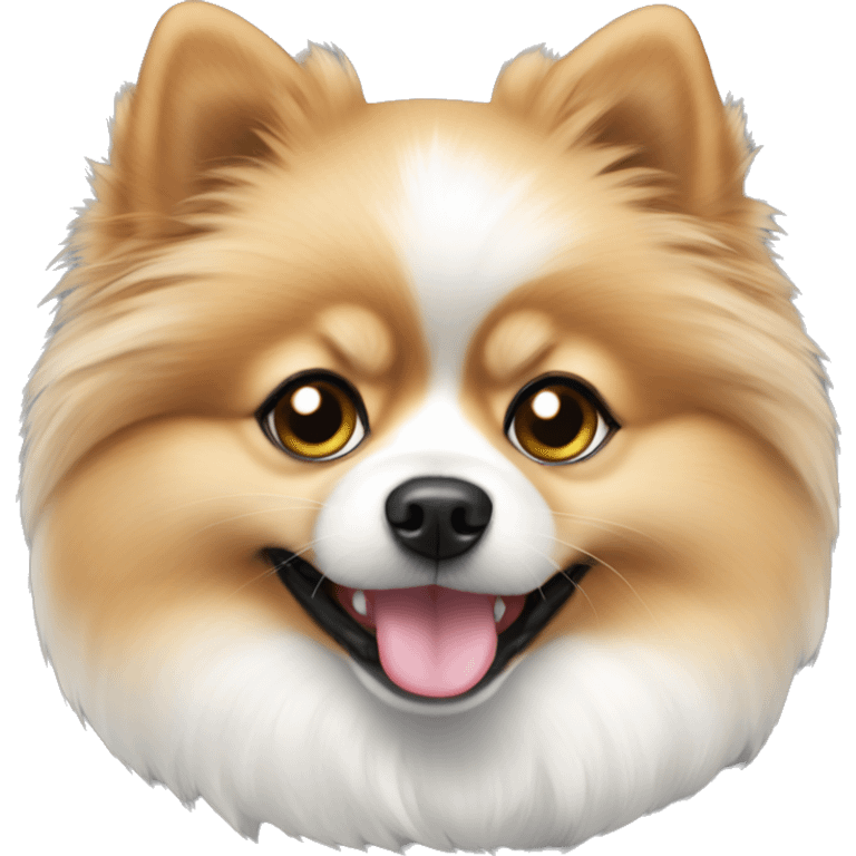 Pomeranian white  emoji