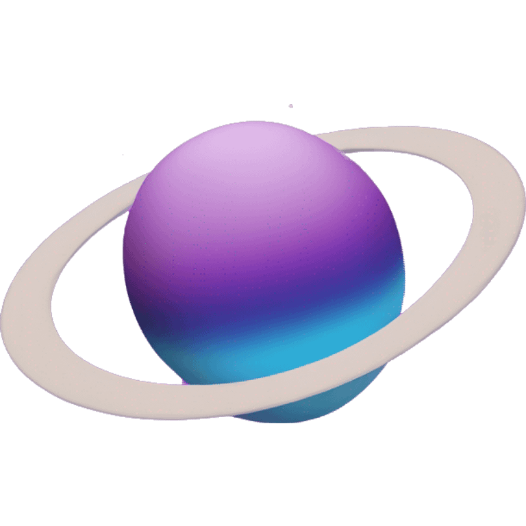 heart shaped purple blue saturn emoji