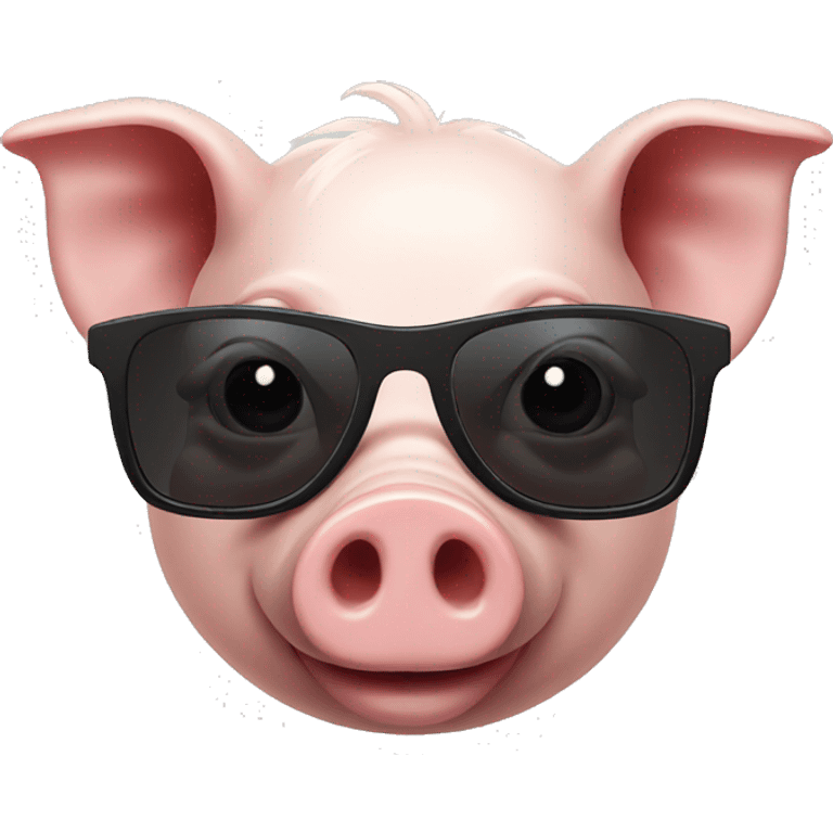 pig with sunglasses emoji