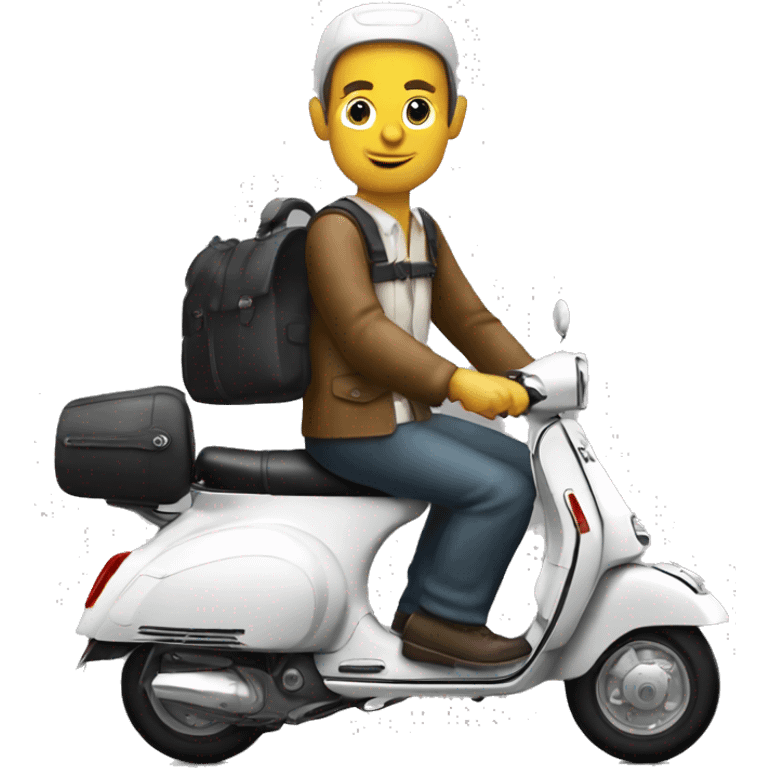 vespa rider on vesa PK emoji