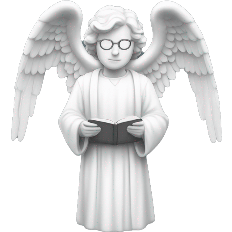  white academia angel statue emoji