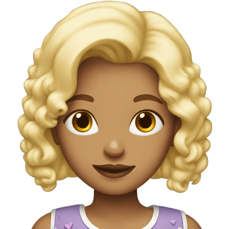 Birtgday blonde girl  emoji