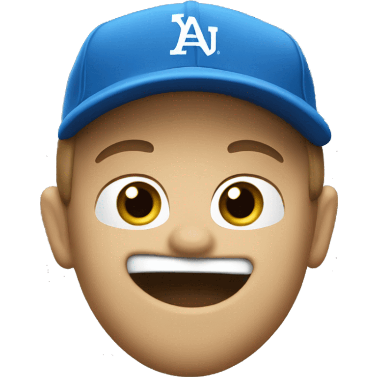 Un geai bleu qui joue au baseball emoji