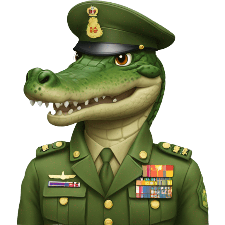 military crocodile emoji