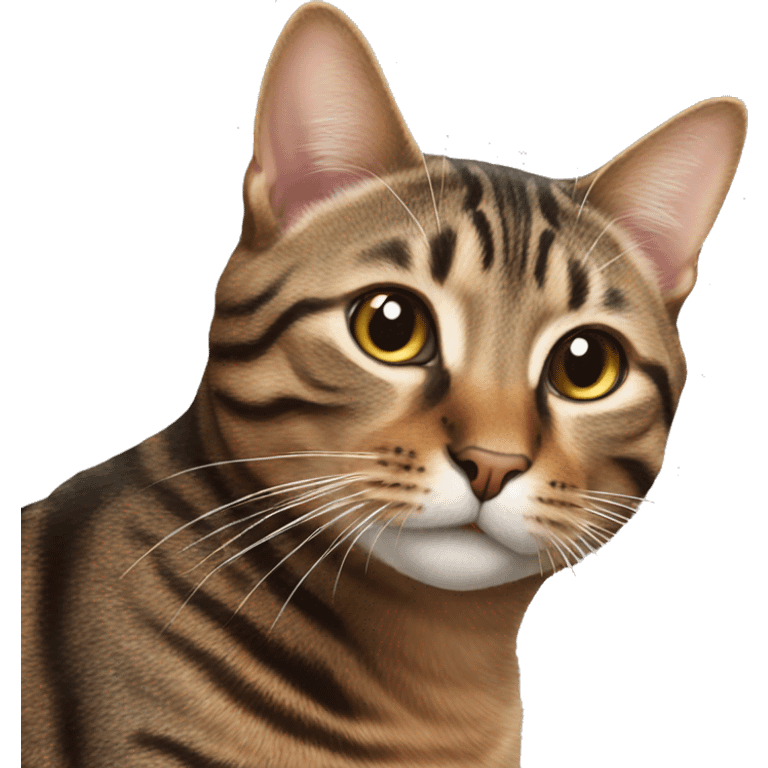 Brown tabby cat  emoji