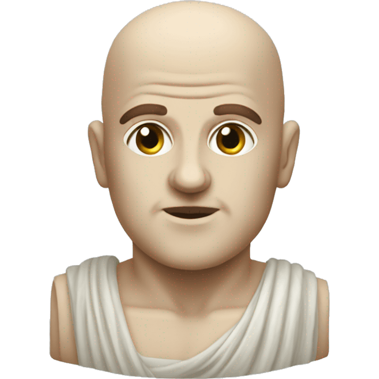 bald greek statue emoji