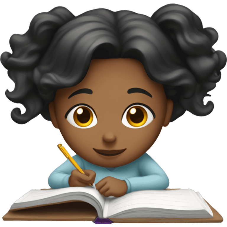 Girl journaling  emoji