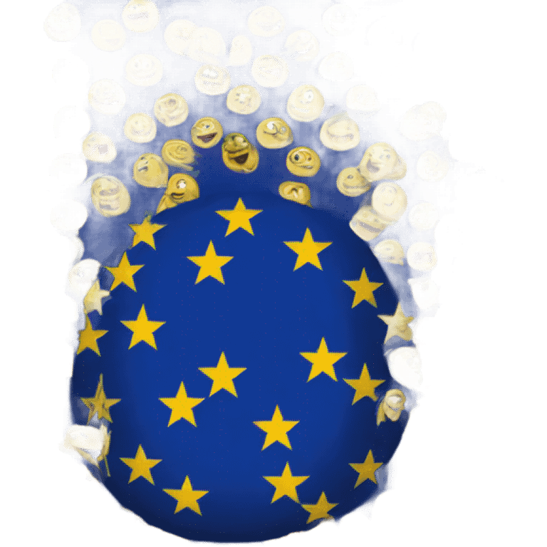 the flag of the European Union emoji