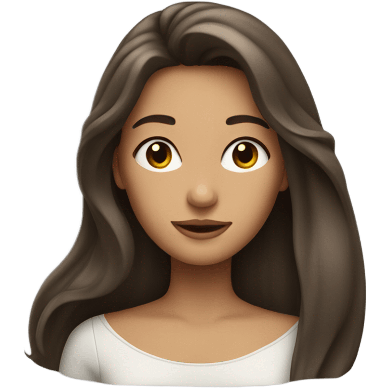 Brunnette girl  emoji