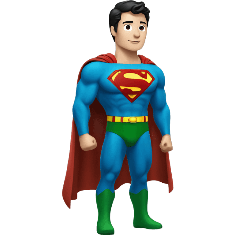 Superman with green board  emoji