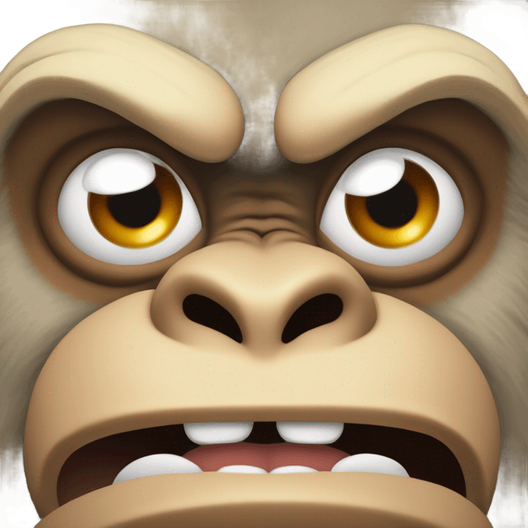 An angry monkey  emoji