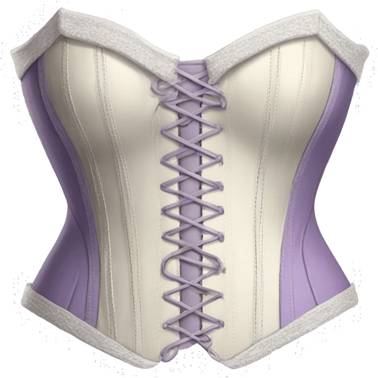 Lilac ivory corset  emoji