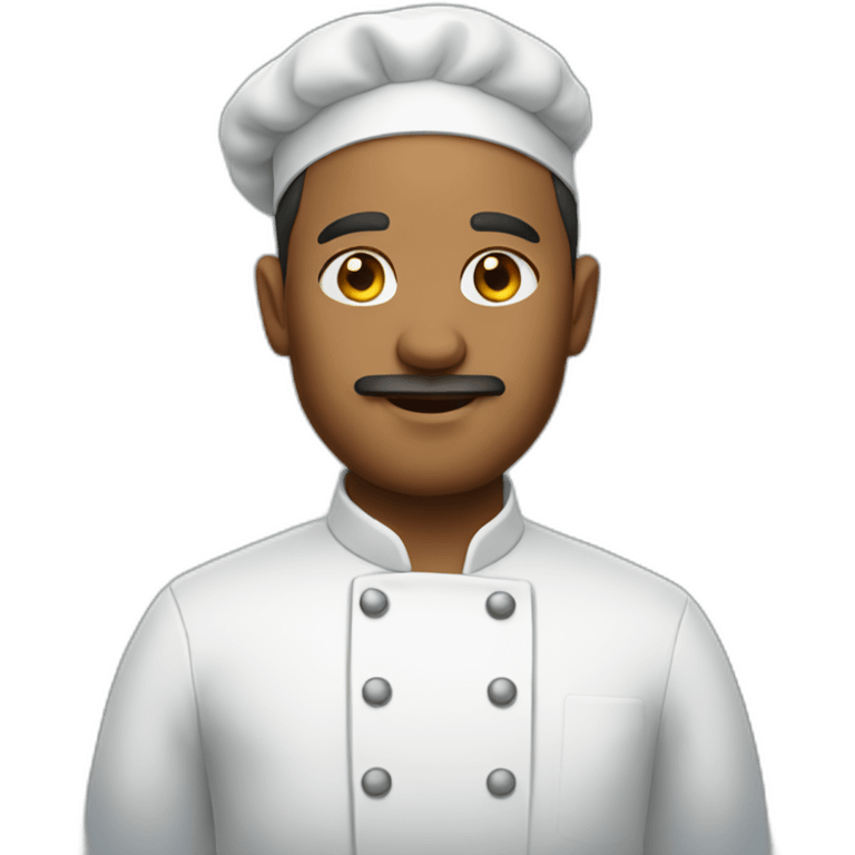 Chef without mustache emoji