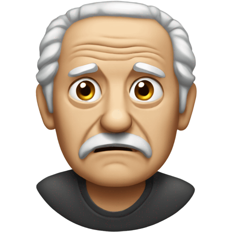 old cranky man emoji