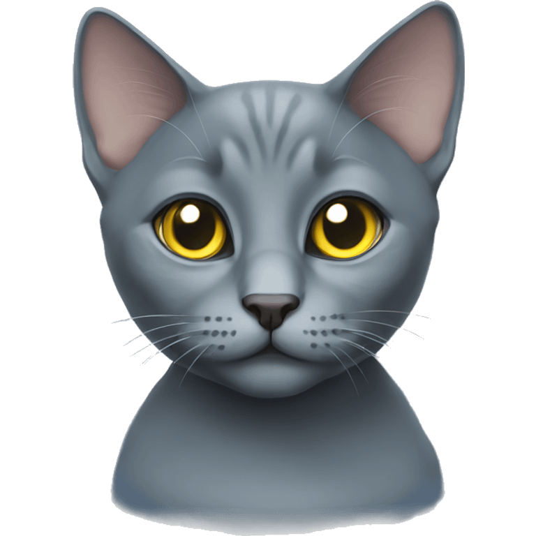 russian blue cat emoji