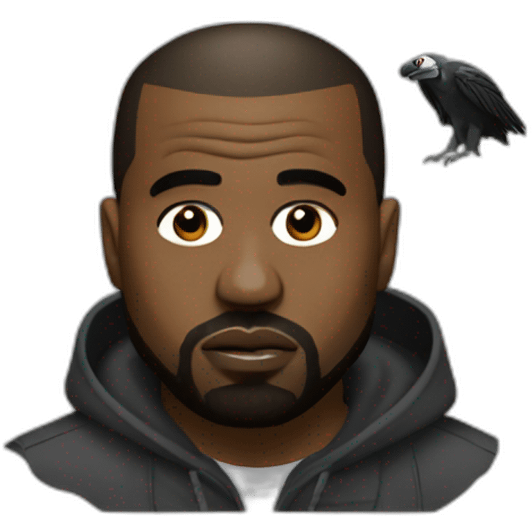 Kanye west with vulture emoji