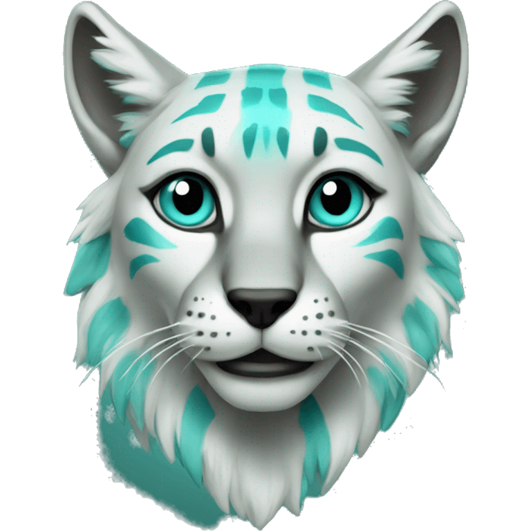 turquoise lynx emoji