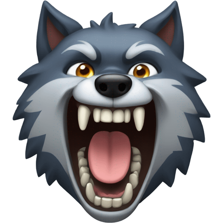 Wolf fangs emoji